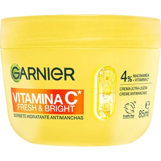 GARNIER crema ultraligera sorbete hidratante anti-manchas con vitamina C Schale 85 ml para todo tipo de pieles