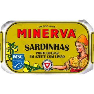 Minerva Sardinha com Limão em Azeite lata 120 g