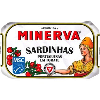 Minerva Sardinha sem Pele em Tomate lata 120 g