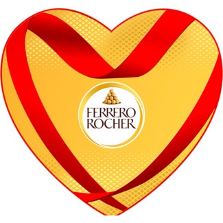Ferrero Rocher Bombons Coração embalagem 100 g
