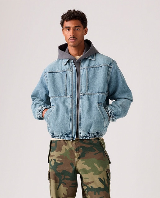 Levi's - Chaqueta vaquera de hombre tipo bomber.