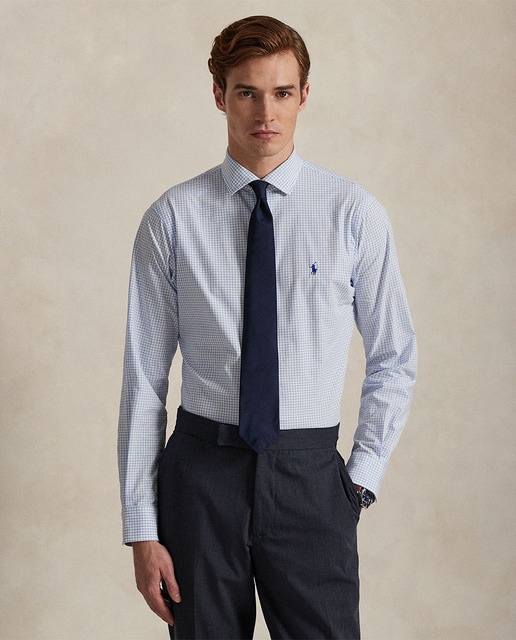 Polo Ralph Lauren - Camisa de hombre de popelina elástica Custom Fit.