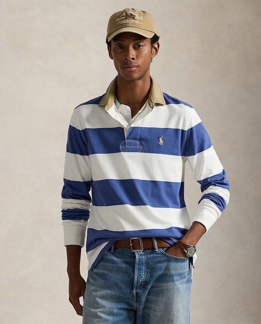 Polo Ralph Lauren - Camiseta de rugby de hombre de algodón Classic Fit.