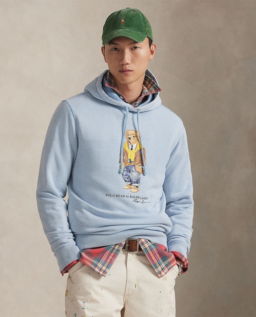 Polo Ralph Lauren - Sudadera con capucha de hombre de felpa teñida en prenda.