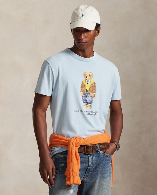 Polo Ralph Lauren - Camiseta de hombre con Polo Bear Custom Slim Fit.