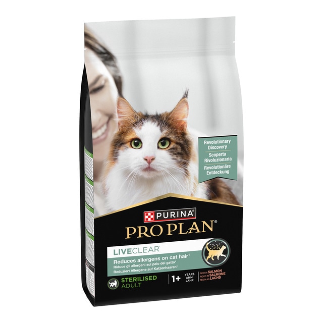 Purina Pro Plan - Pienso para gatos adultos esterilizados Purina Pro Plan Liveclear salmón 1,4 kg.