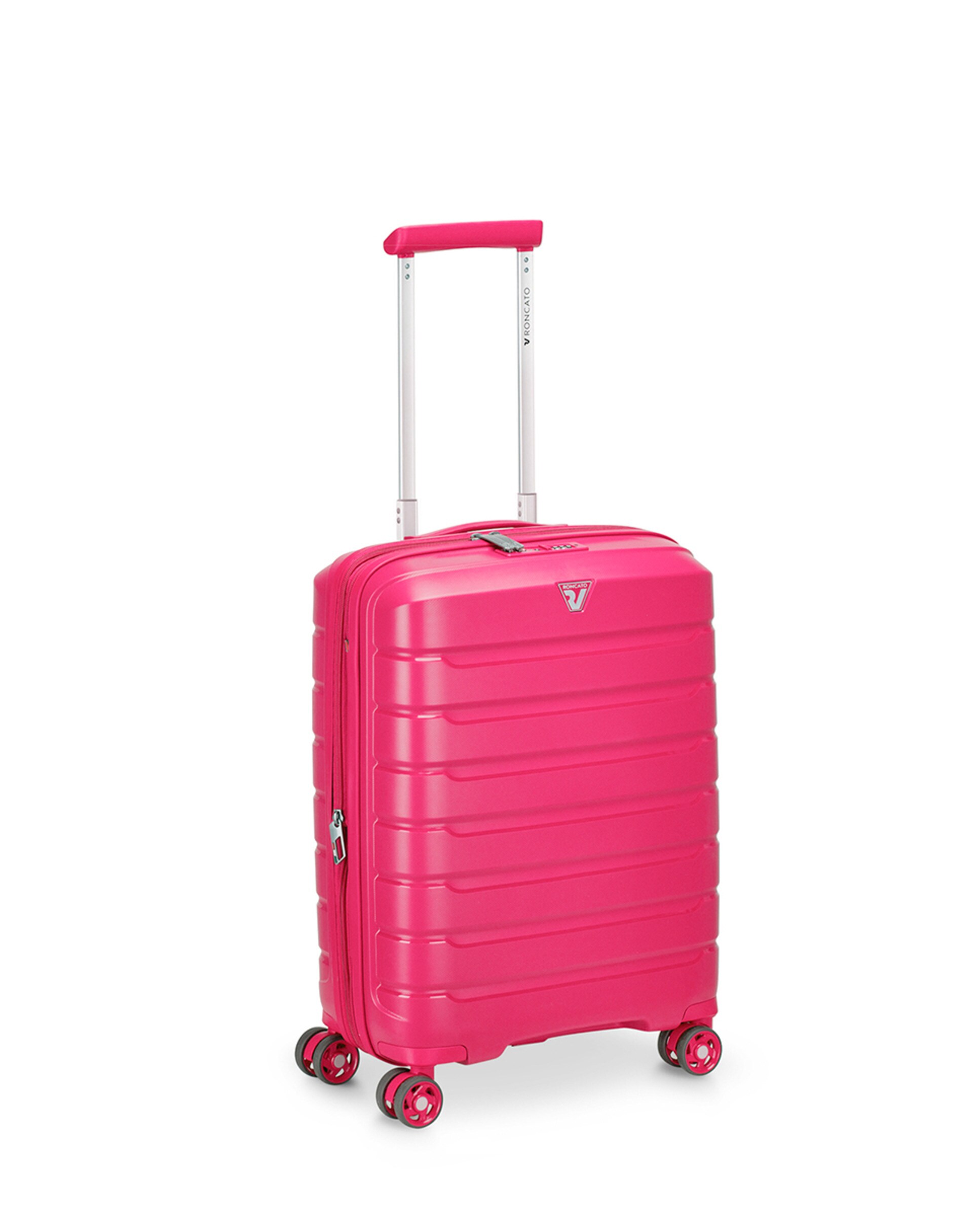 Trolley de Cabine B-Flying Rígido Expansível com Capacidade até 48 L - 55x40x20/25 cm Fúcsia-12
