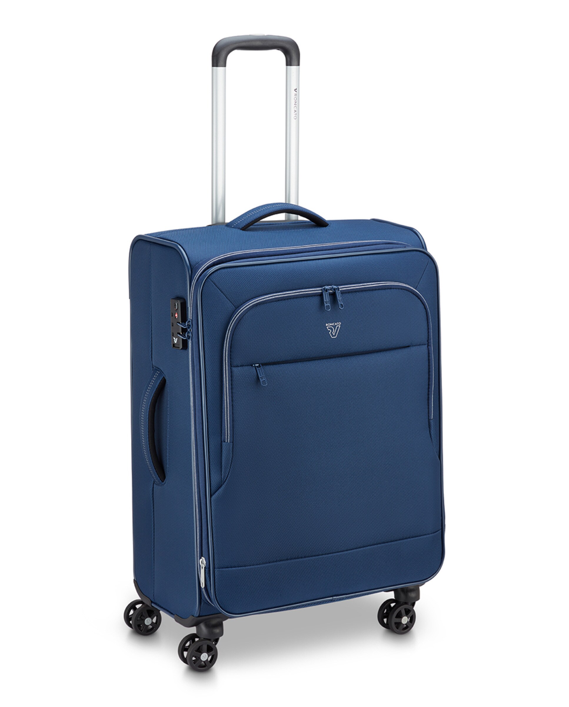 Trolley Médio Flyover Flexível e Expansível com Capacidade até 78 L Azul-marinho-11