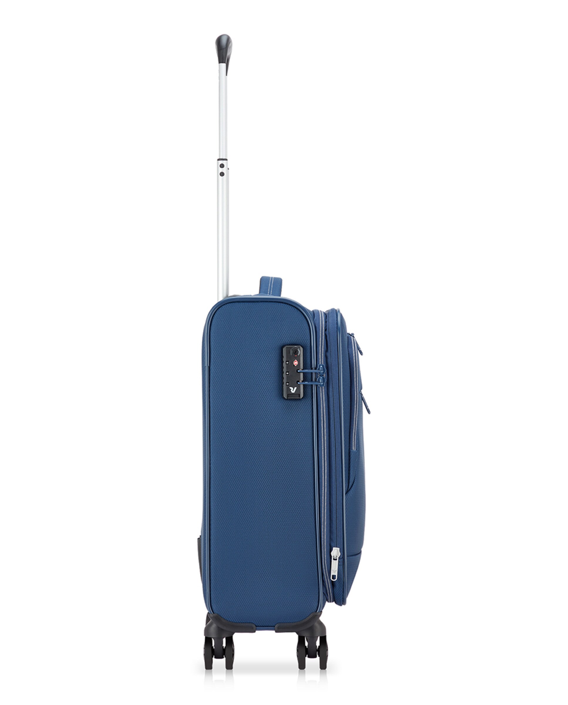 Trolley de Cabine Flyover Flexível e Expansível com Capacidade até 47 L Azul-marinho-4