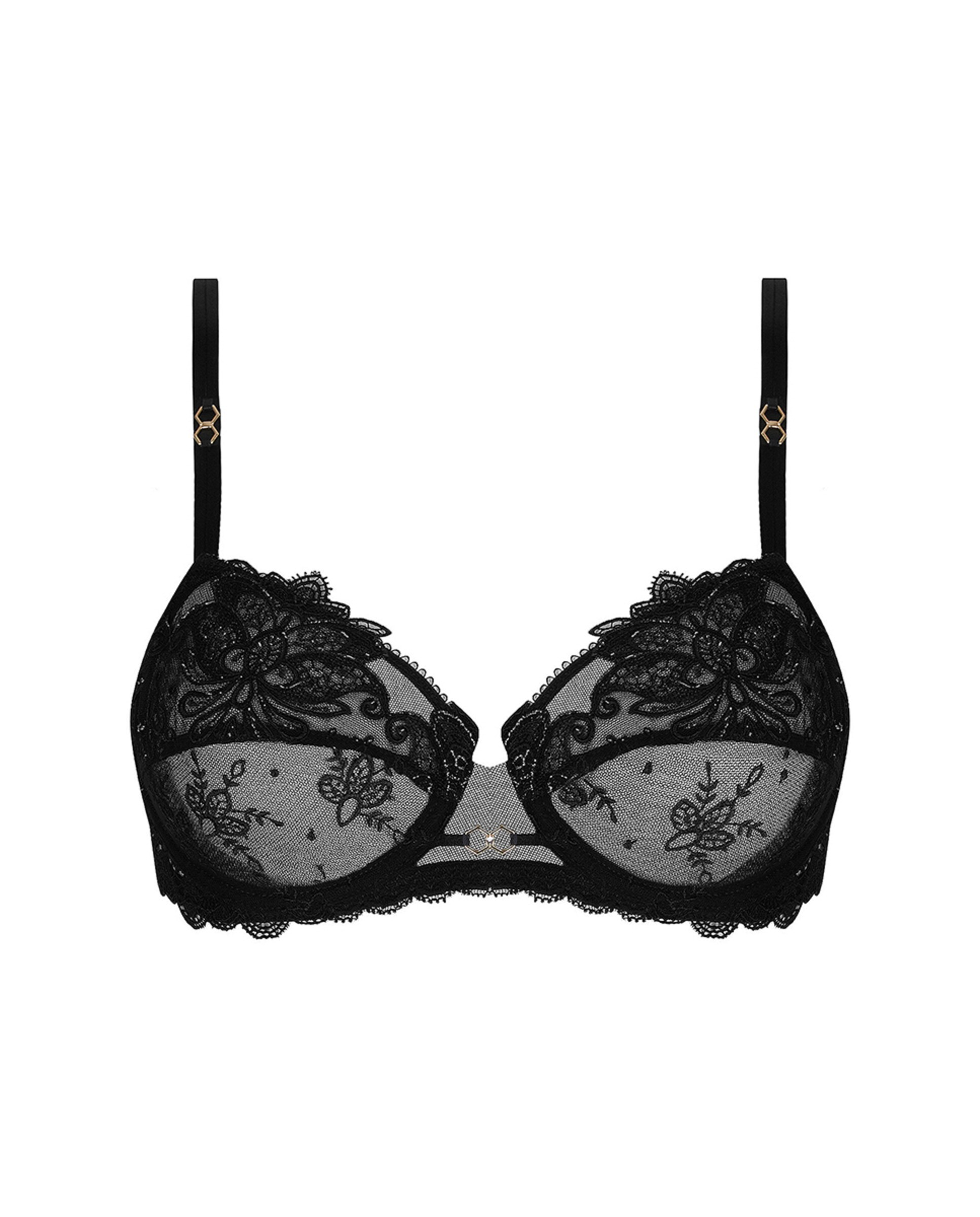Soutien Liso com Aros e sem Enchimento Preto-5
