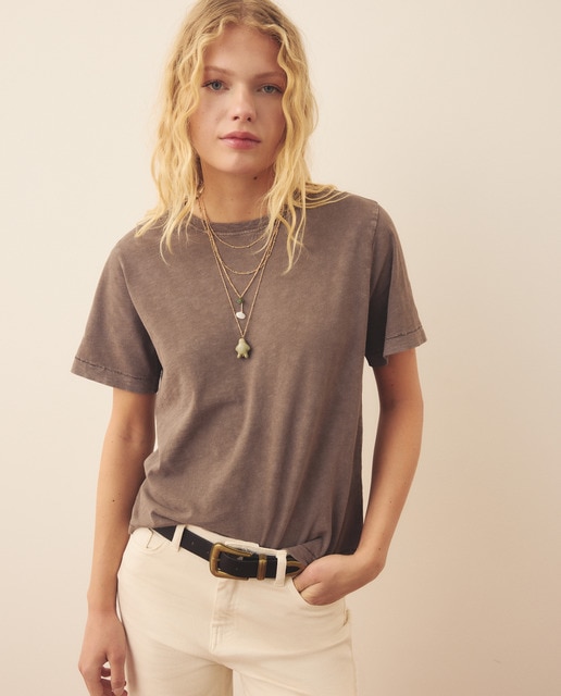 Southern Cotton - Camiseta de mujer con estampado tie dye.