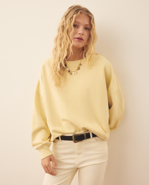 Southern Cotton - Sudadera fina oversize de mujer.