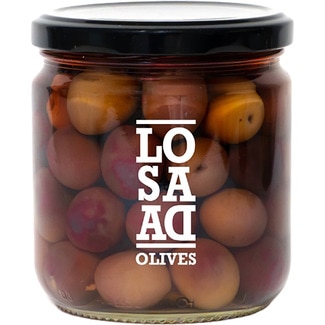 LOSADA aceitunas cacereñas negras tarro 345 g neto escurrido