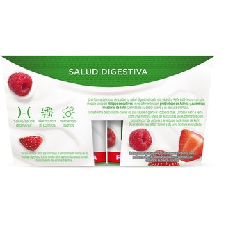 Kéfir fresa y frambuesa pack 4 unidades 125 g - Danone Activia