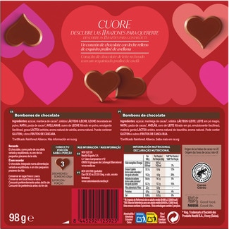 Bombones Cuore 11 unidades estuche 98 g - Nestle Caja Roja