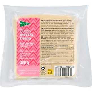 El Corte Inglés Queijo Mitura Pasta Mole com Baixo Sal embalagem 300 g