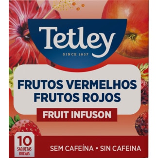 Tetley Infusão de Frutos Vermelhos embalagem 10 unidades