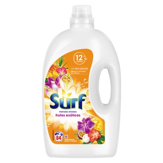 Surf Detergente Máquina Roupa Líquido Frutos Exóticos embalagem 84 doses