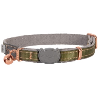 Rogz Coleira para Gato Urban Verde embalagem 1 unidade