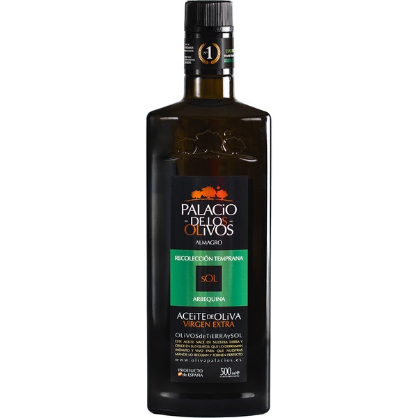 precios Palacio De Los Olivos Aceite De Oliva Virgen Extra Arbequina Recolección Temprana Botella 500 Ml en Hipercor