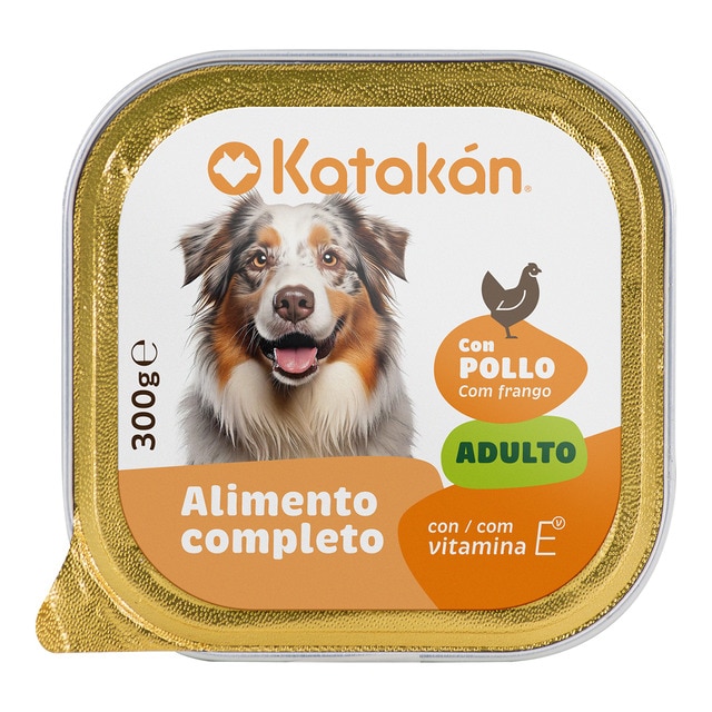 Katakán – Comida húmeda para perros adultos Katakán pollo 300 g.