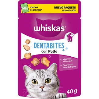 WHISKAS Dentabits Katzenleckerli mit Hähnchen Beutel 40 g