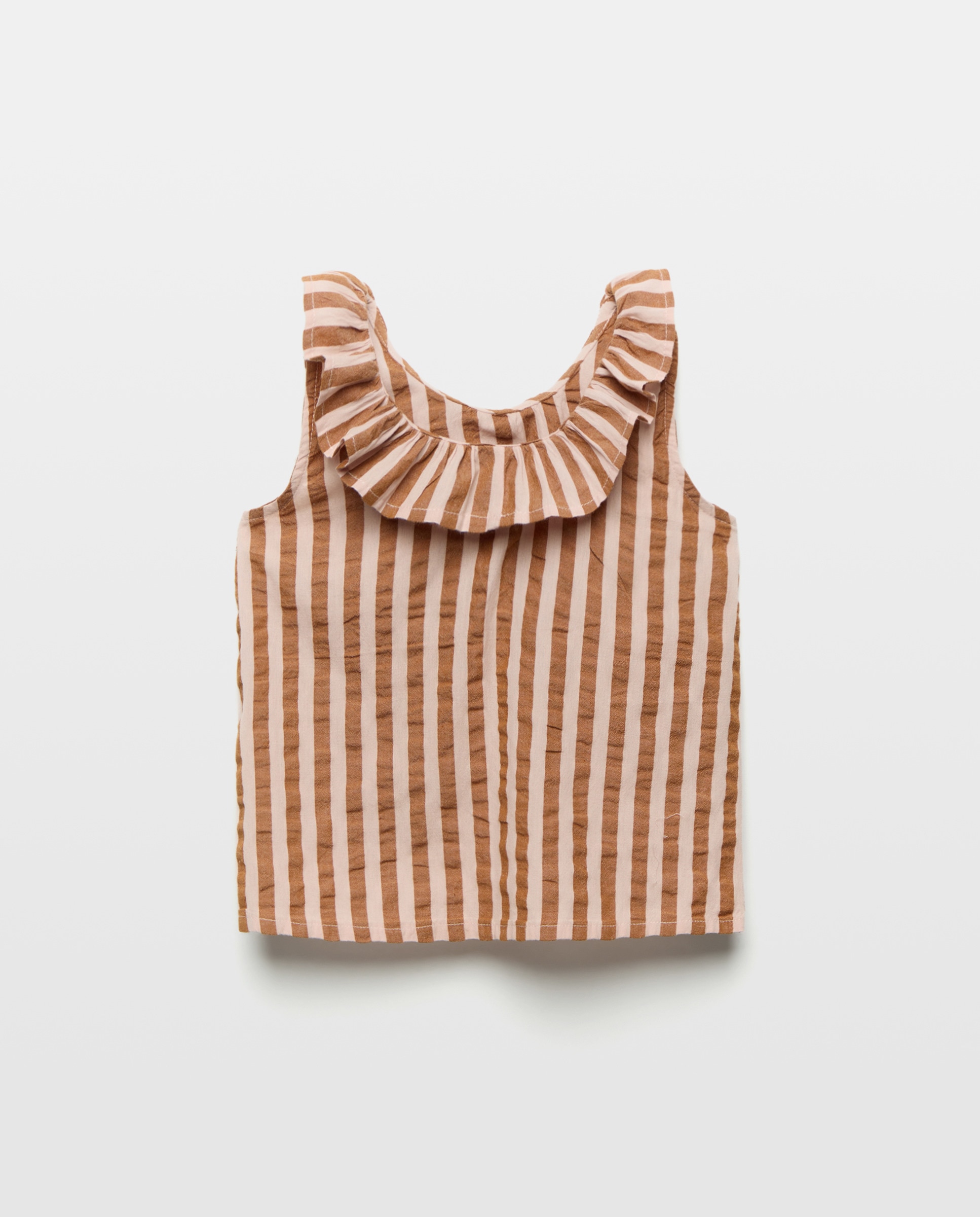 Blusa niña rayas set 660 Naranja-2