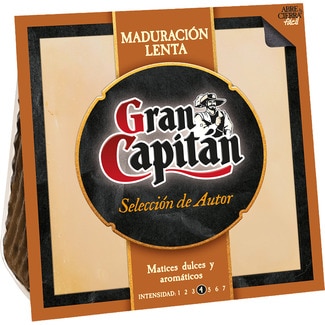 GRAN CAPITAN queso Selección de Autor maduración lenta con matices dulces y aromáticos cuña 200 g