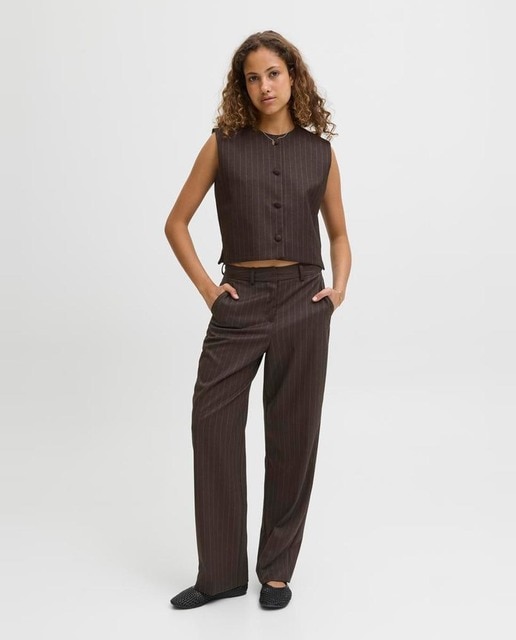 Jack & Jones - Pantalón de mujer raya diplomática.