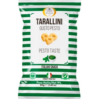 Terre Di Puglia Tarallini de Pesto embalagem 80 g
