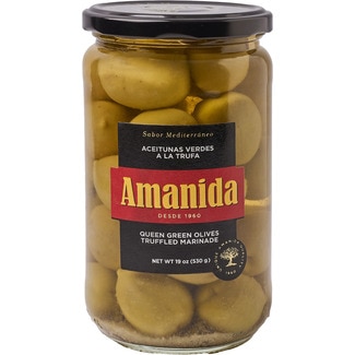 AMANIDA aceitunas verdes a la trufa Schale 315 g netto Abtropfgewicht