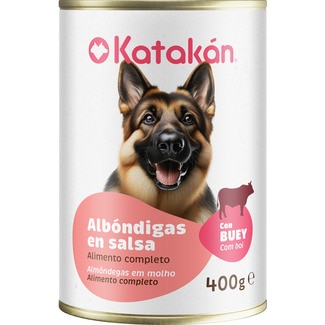 KATAKAN Feuchtfutter für erwachsene Hunde Klopse in Sauce mit Rind Dose 400 g