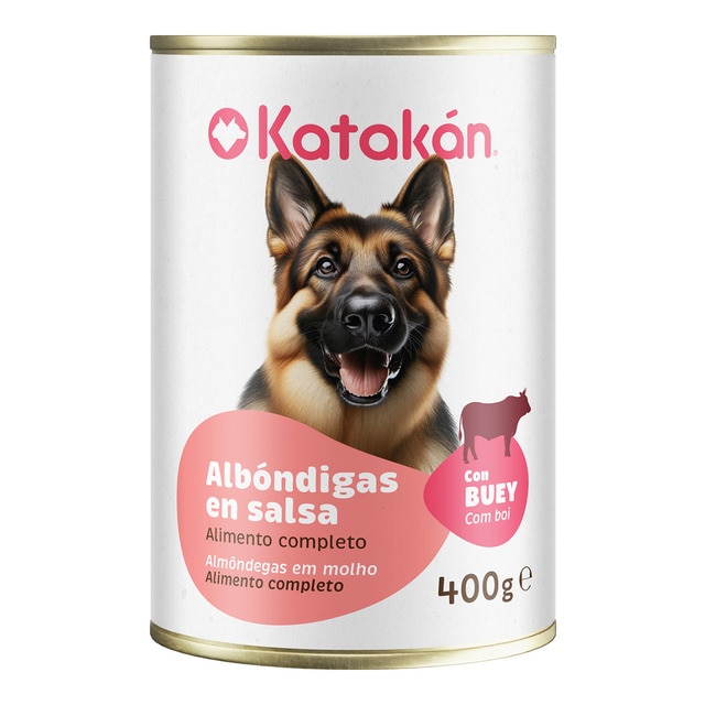 Katakán – Comida húmeda para perros adultos Katakán albondigas en salsa con buey 400 g.