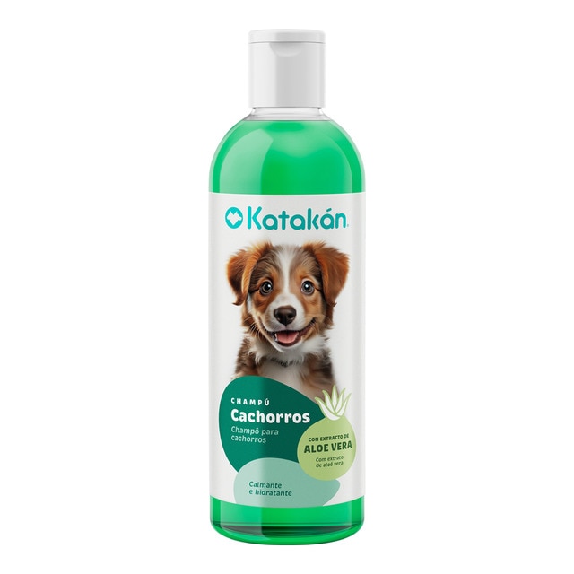 Katakán – Champú Katakán para perros cachorros con extracto de aloe vera 400 ml.