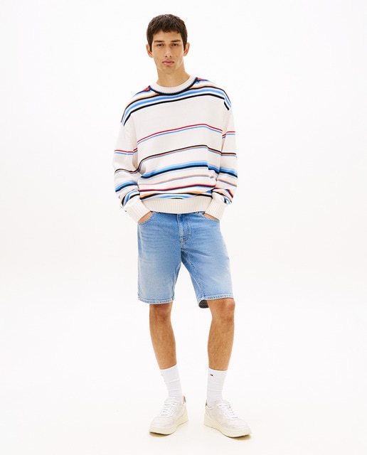 Tommy Jeans - Bermuda de hombre SCANTON slim fit en lavado medio.
