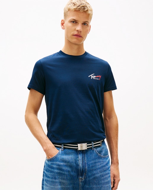 Tommy Jeans - Camiseta de hombre slim fit de manga corta.