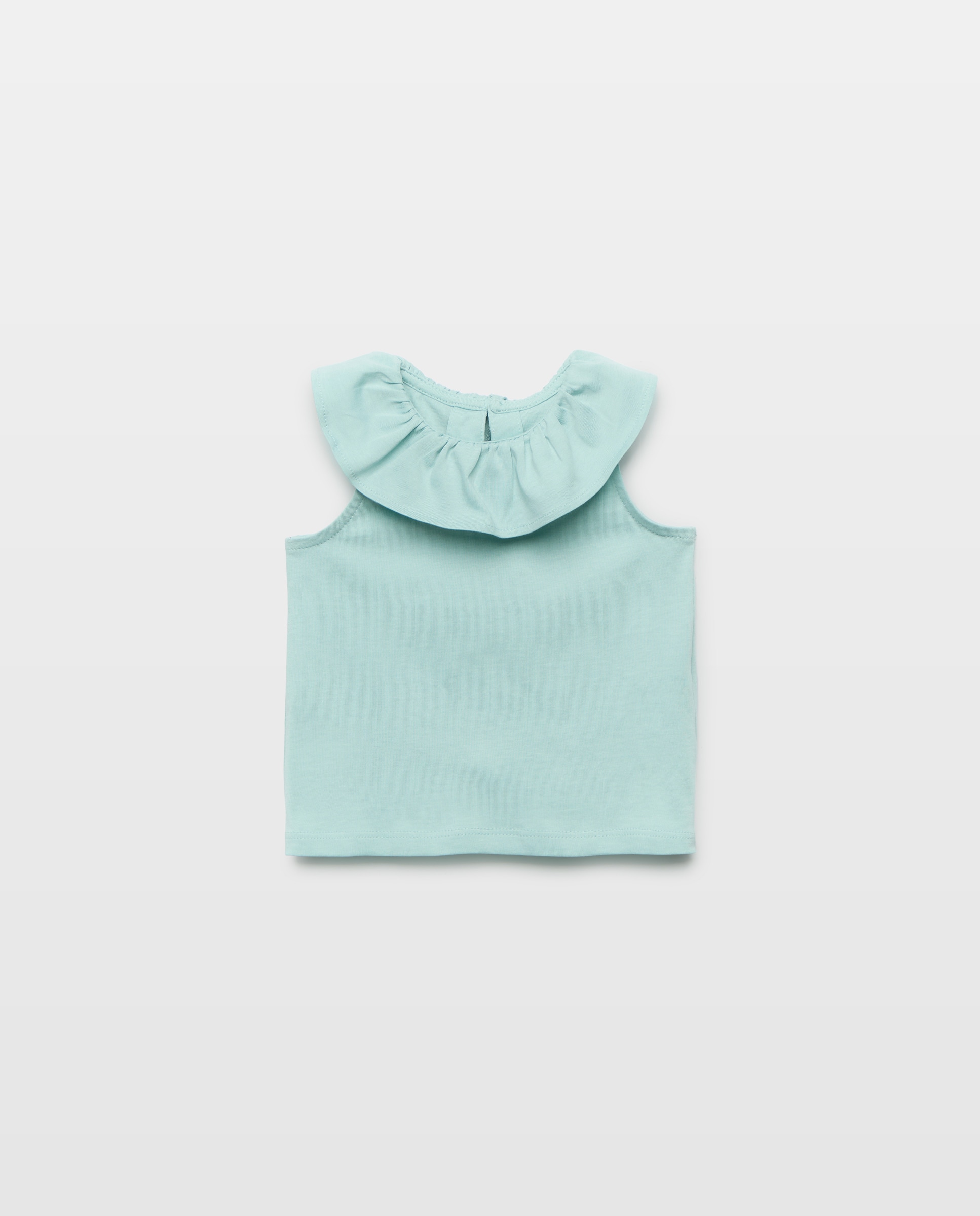 Imagen 0 de Camiseta bebé niña con cuello crochet