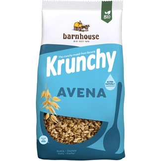 BARNHOUSE granolas crujientes de avena ecológicas de Bavaria Tasche 375 g sin aceite de palma
