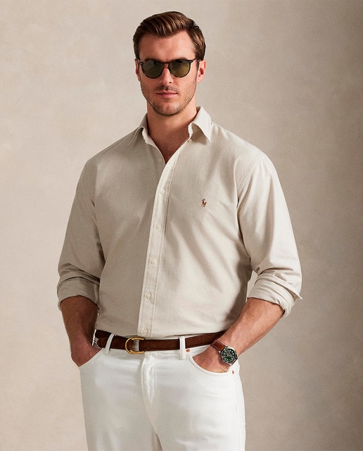 Polo Ralph Lauren - Camisa Oxford de hombre de algodón tallas grandes.