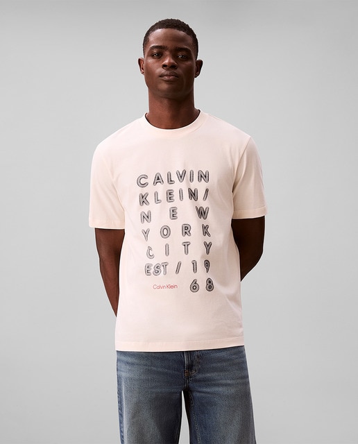 Calvin Klein Jeans - Camiseta Hombre estampada easy fit.