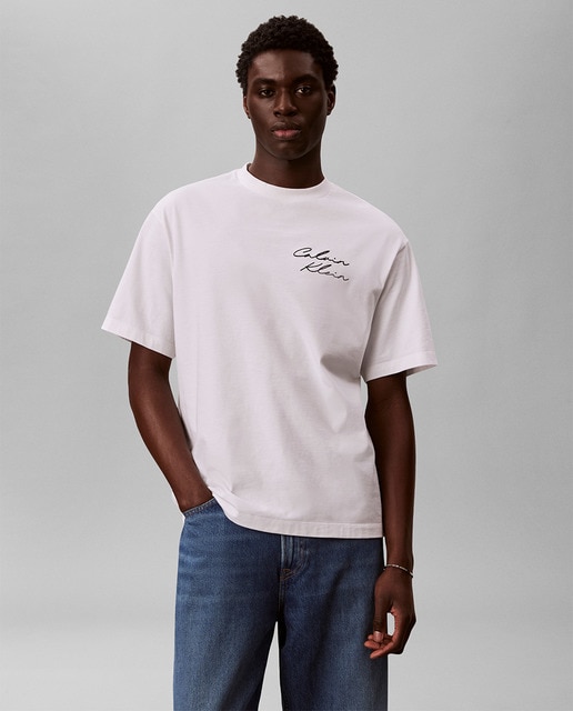 Calvin Klein Jeans - Camiseta Hombre con logo relaxed fit.