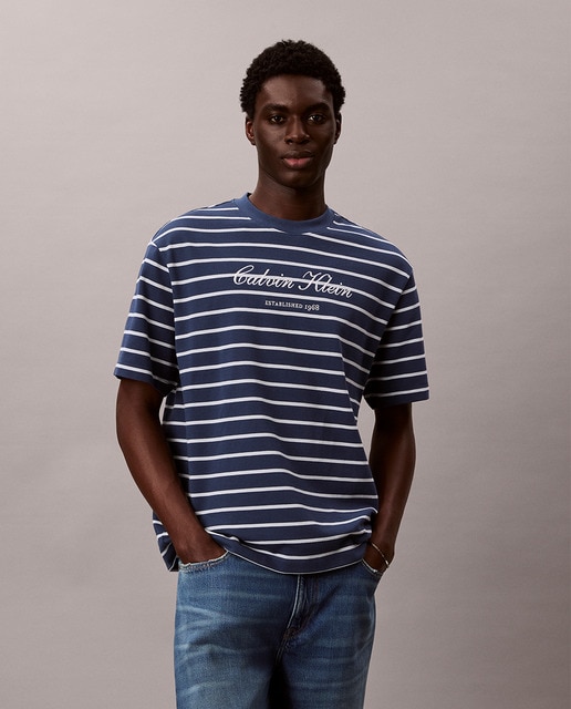 Camiseta Hombre de rayas relaxed fit