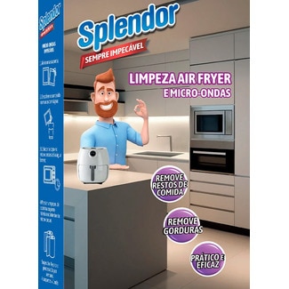Splendor Saqueta Limpeza  Microondas/Airfryer pack 4 unidades