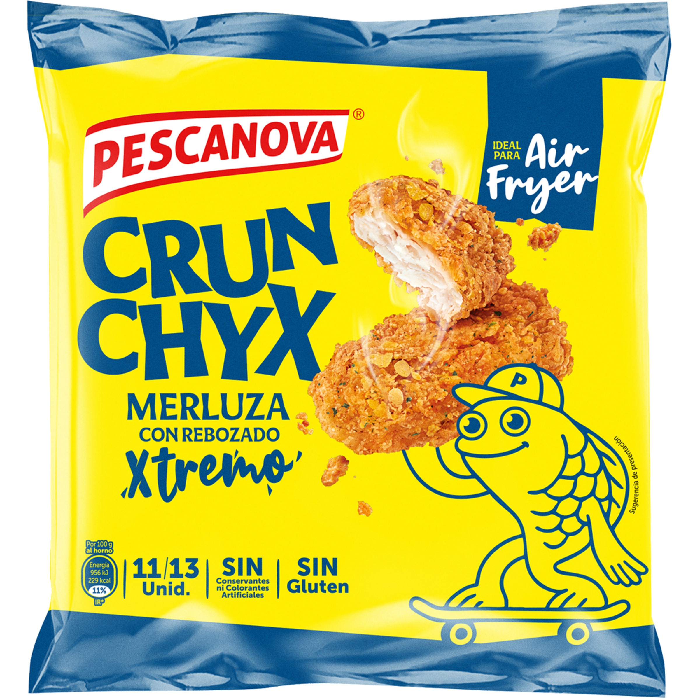 merluza con rebozado Crun Chyx sin gluten ideal para air fryer