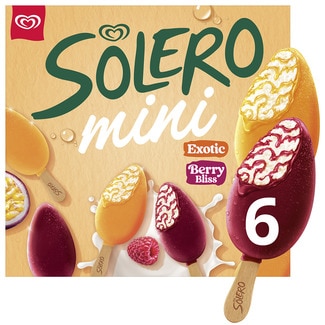 Helados mini 3 unidades Exotic & 3 unidades Berry Bliss estuche 300 ml - Solero