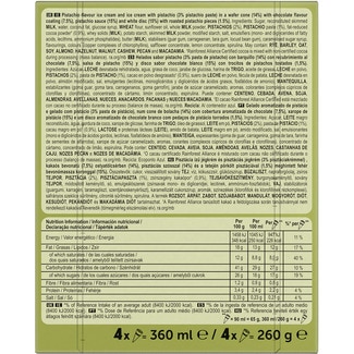 Conos de helado MAX pistacho 4 unidades estuche 360 ml - Cornetto