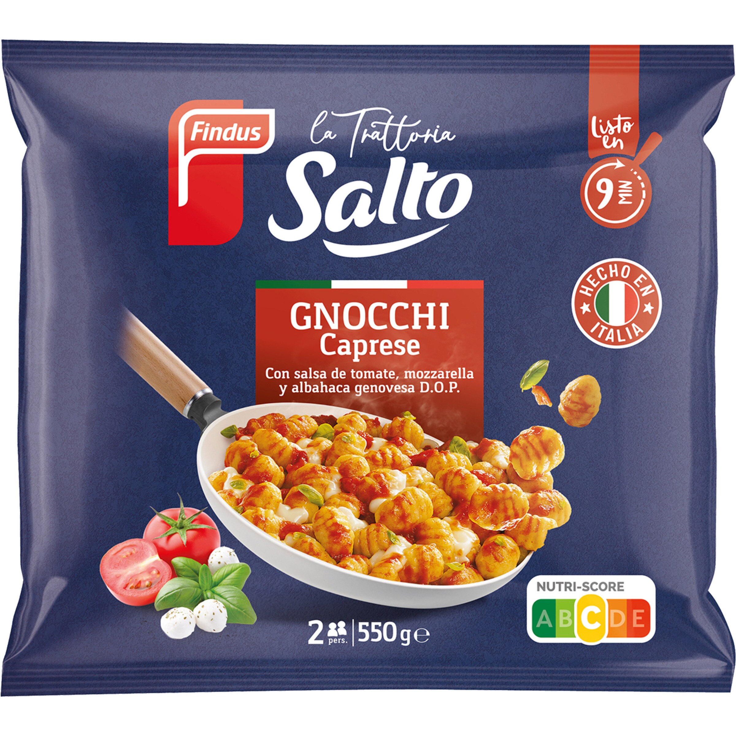 La Trattoria Gnocchi Capresse Bolsa 550 G FINDUS SALTO Supermercado 