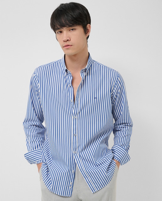 Roberto Verino - Camisa sport de hombre regular fit rayas.