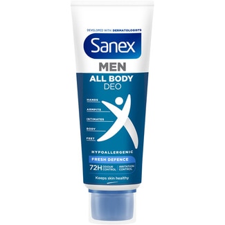SANEX MEN desodorante Todo el Cuerpo hipoalergénico Fresh Defence 72h Rohr 75 ml