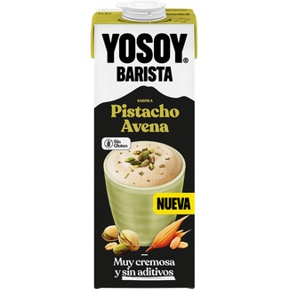 YOSOY BARISTA bebida de avena sabor a pistacho sin gluten brik 1 l